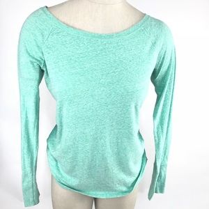 American Eagle long sleeved wide neck shirt girls